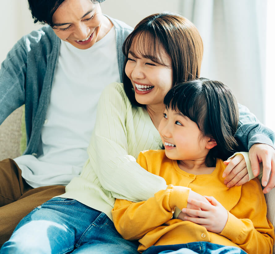 笑顔の家族